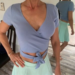 Crop top wrap tie